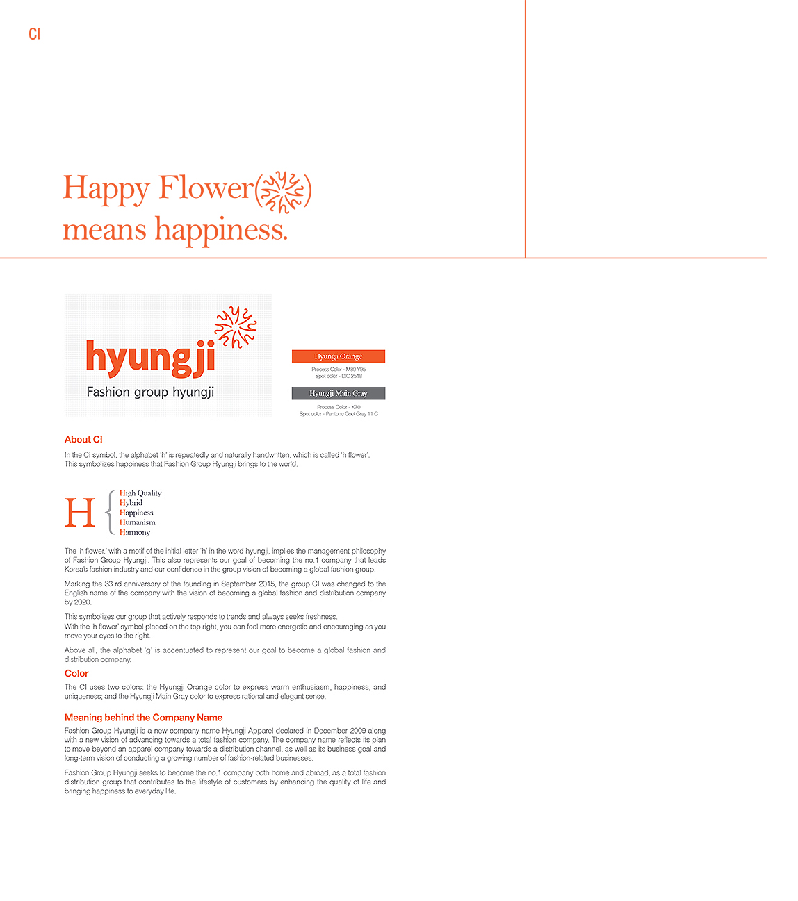 Fashion group Hyungji About Hyungji CI